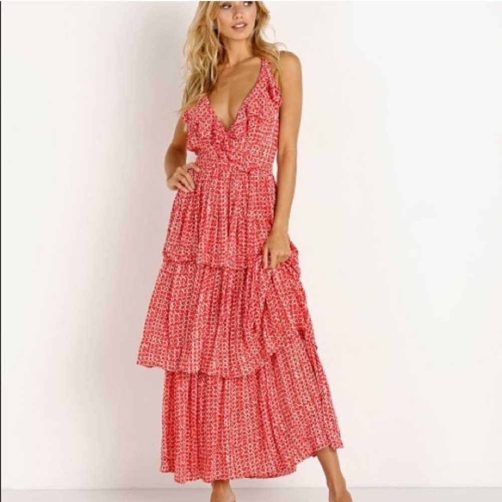CLEOBELLA TIERED RUFFLE DRESS